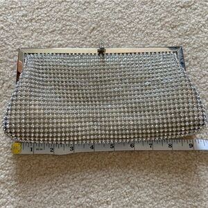 Silver Rhinestone Clutch